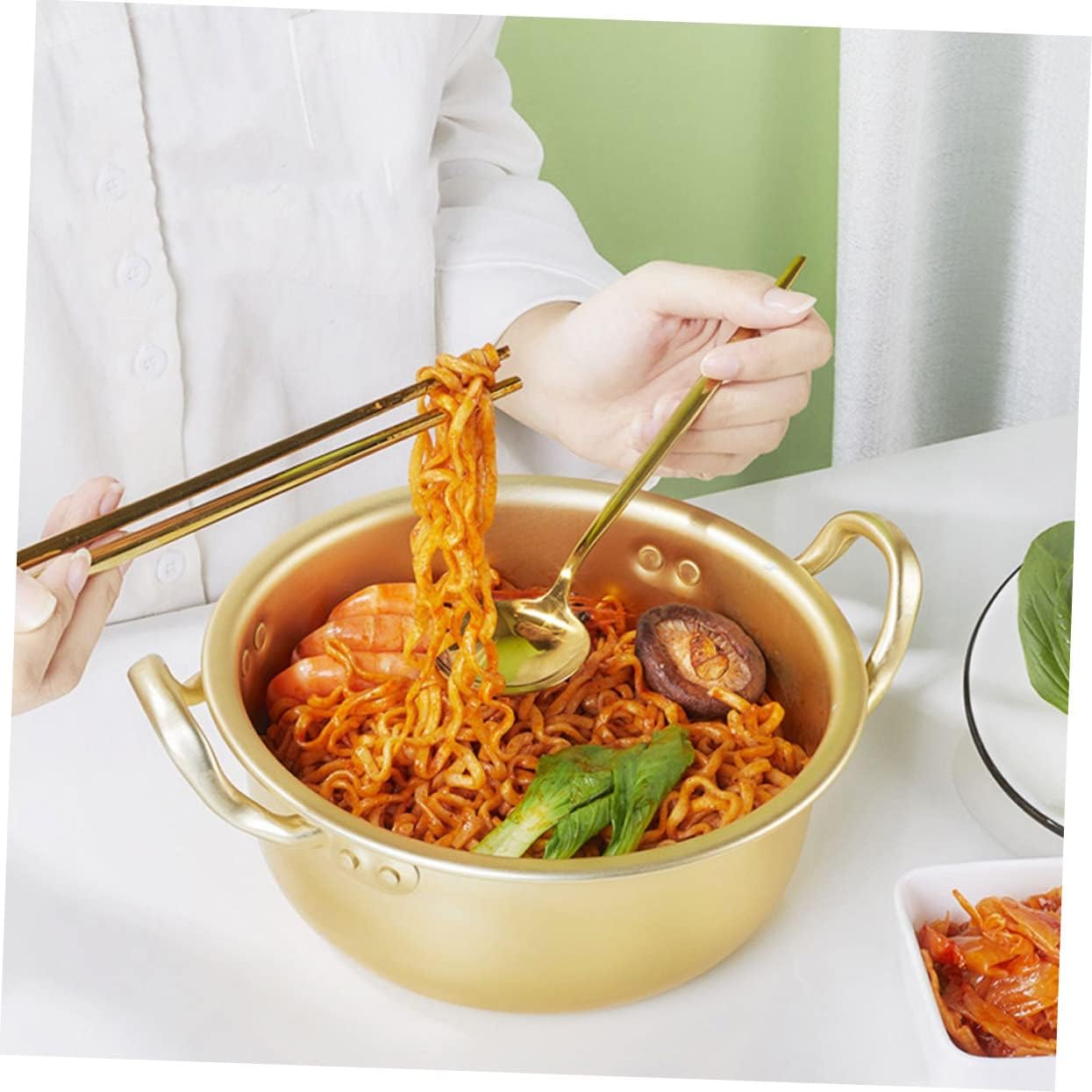 Aluminum Stock Pot Set with Binaural Handles