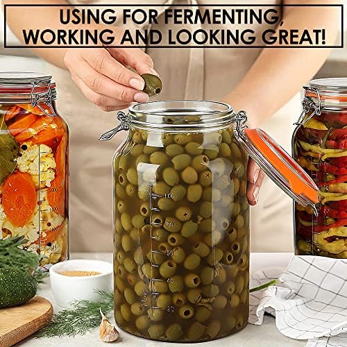 Super Wide-Mouth Leak-Proof Glass Jars for Canning