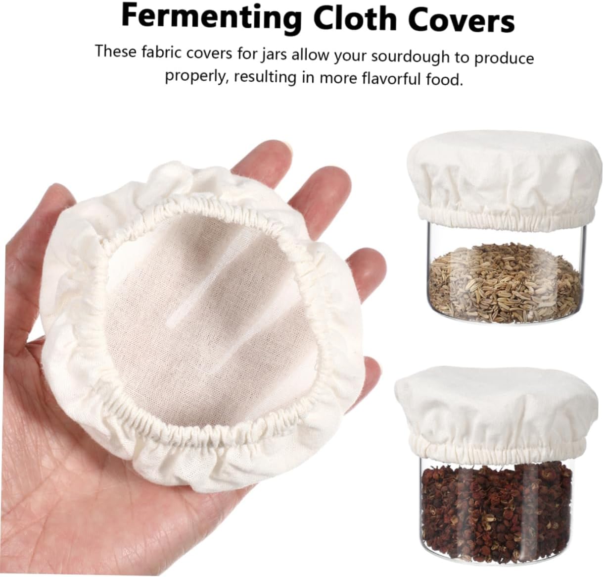 Canning Lid Set Durable Cotton Jar Covers for Home camping Can Kitchen