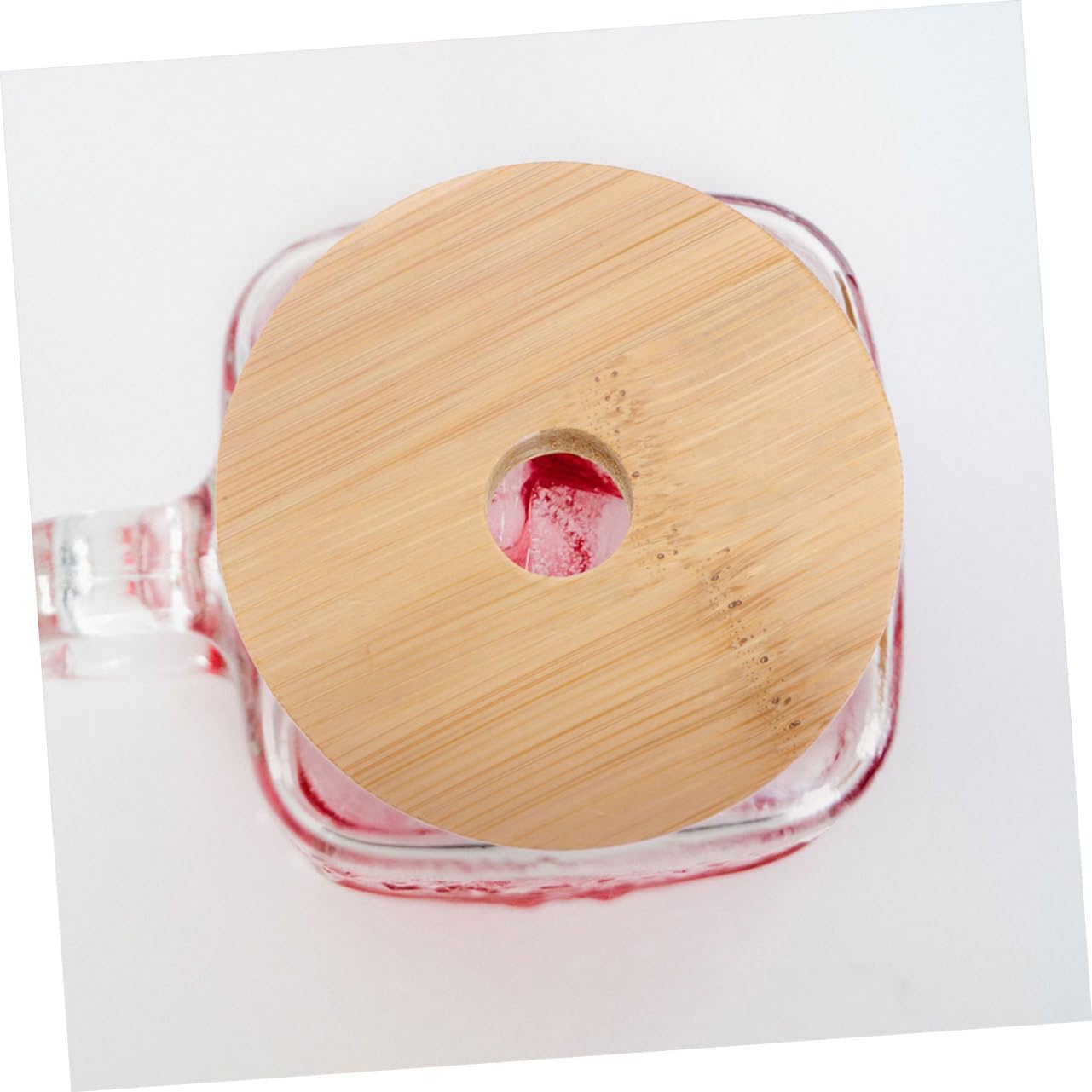Luxshiny 4pcs Mason Jar Lids with Straw Hole