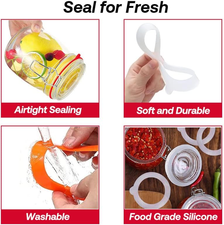 Leak-Proof Silicone Gaskets for Mason Jars