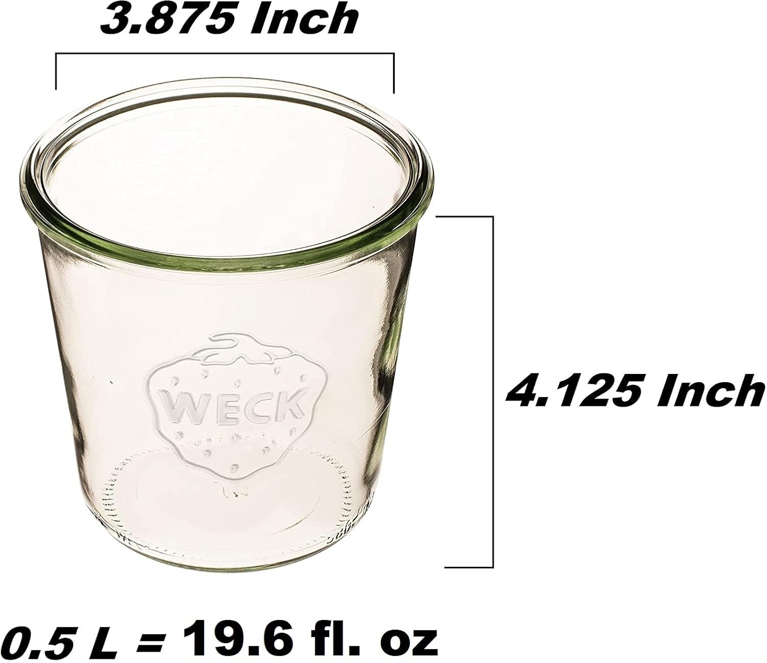 Eco-Friendly Transparent Canning Jars with Airtight Seal - Preserve Your Food Perfectly