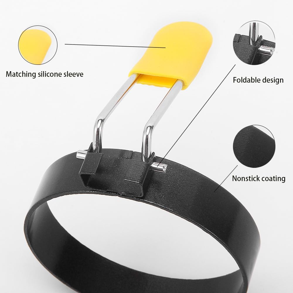Stainless Steel Anti-Scald Egg Rings Non-Stick Kitchen Tools