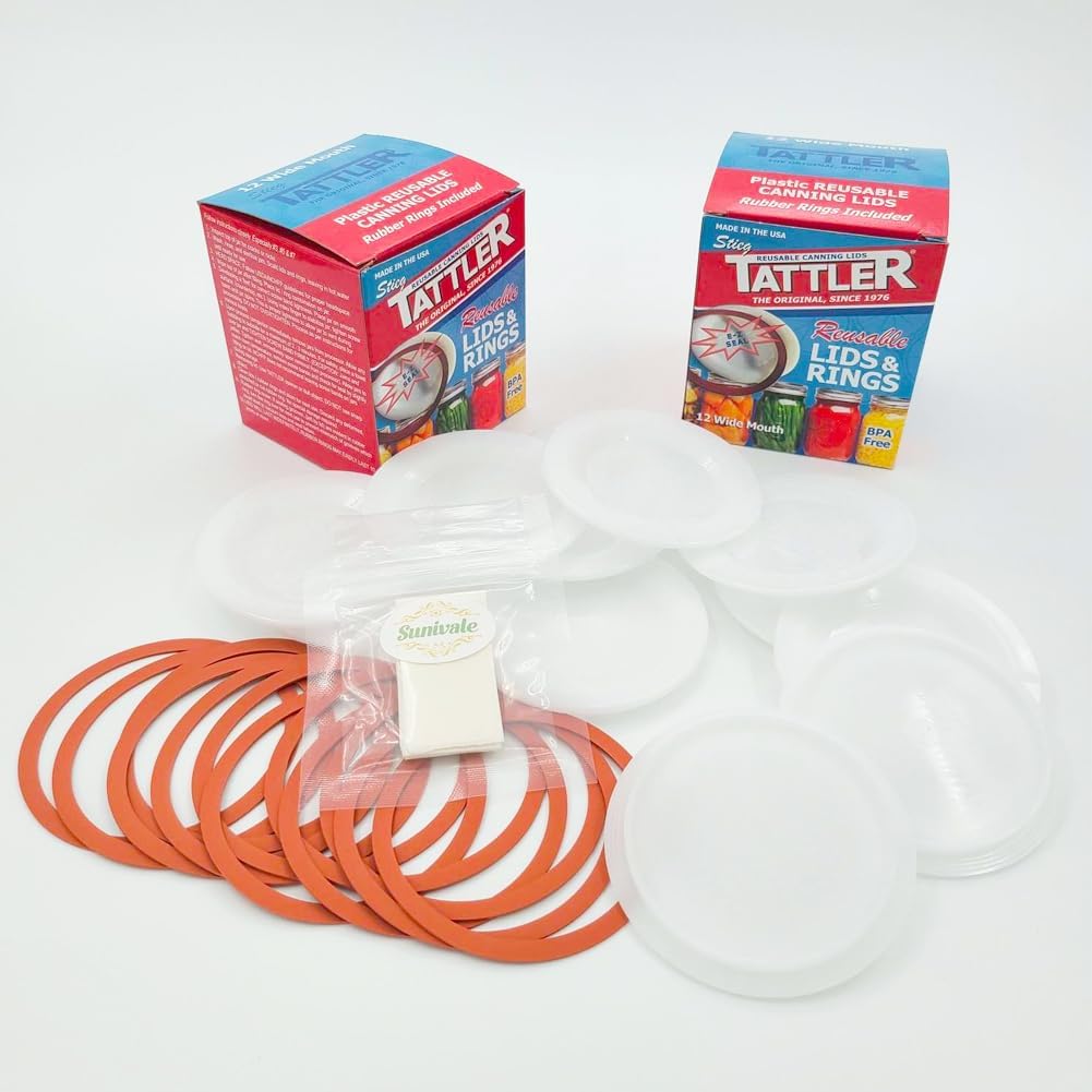 SUNIVALE Reusable Canning Lids Bundle 1
