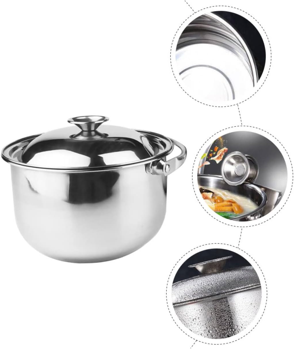 Cozy Multi-Purpose Stainless Steel Cooking Pot and Serving Bowl