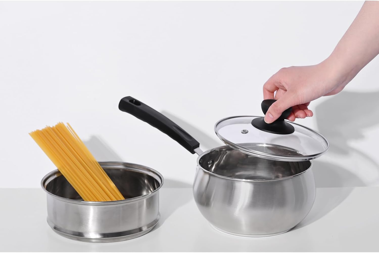 Stainless Steel 15 qt Saucepan with Steamer