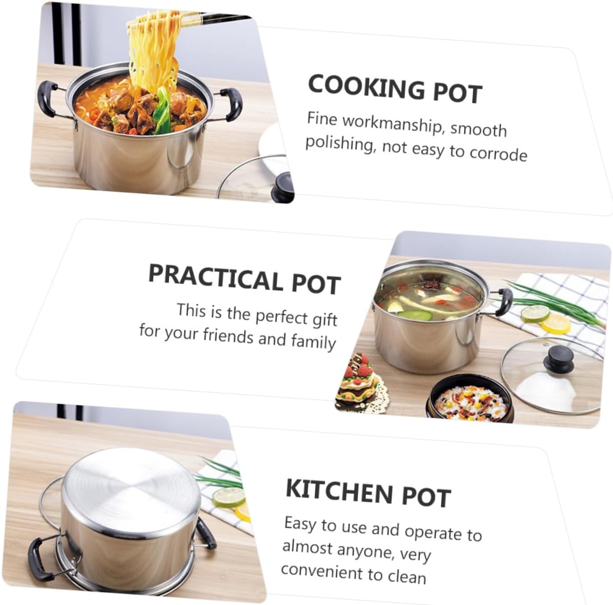 BESTOYARD Stainless Steel Stockpot 16C