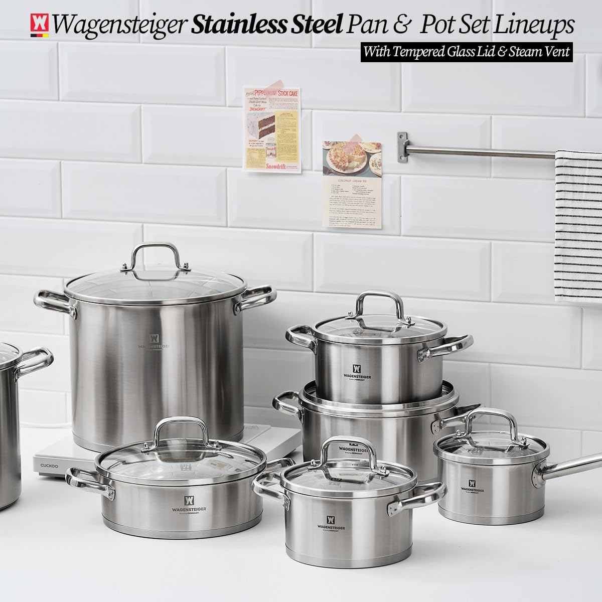 Versatile Stock Pot with Tempered Glass Lid