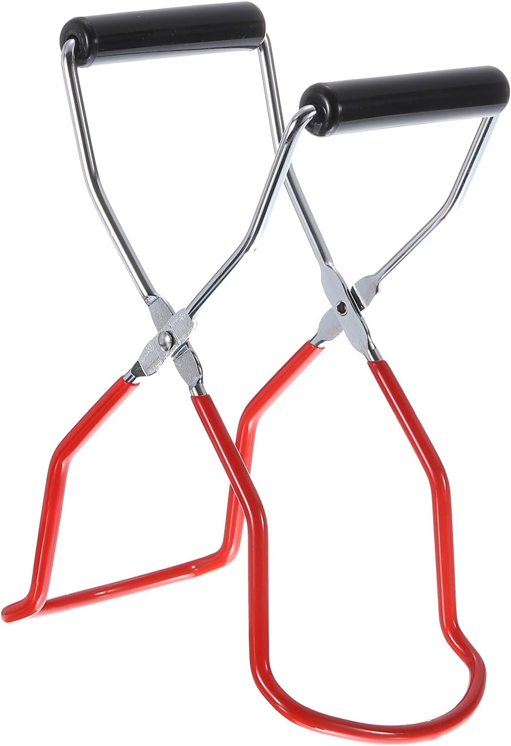 Uxcell Canning Jar Lifter Tongs Stainless Steel with Plastic Grips 22cm