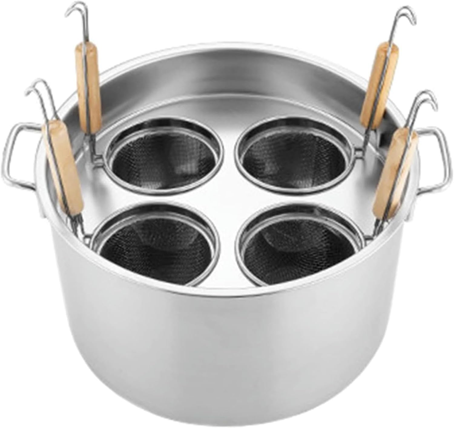 Multi-functional Stainless Steel Pasta Cooker with Strainer Basket
