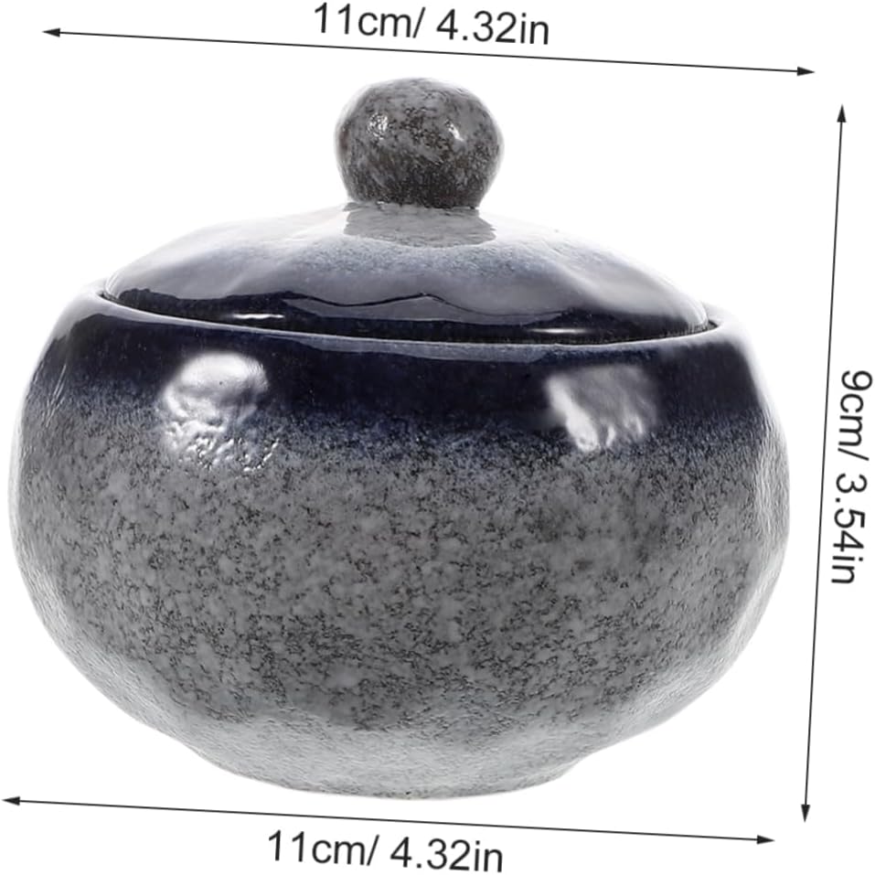 BESTOYARD Japanese Ceramic Stew Pot with Lid for Single Serving