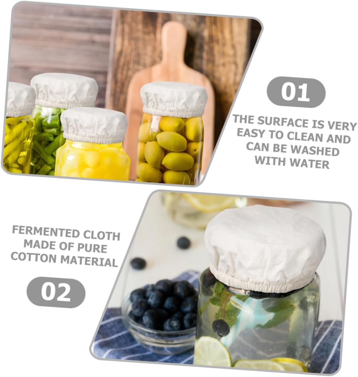 Canning Lid Set Durable Cotton Jar Covers for Home camping Can Kitchen