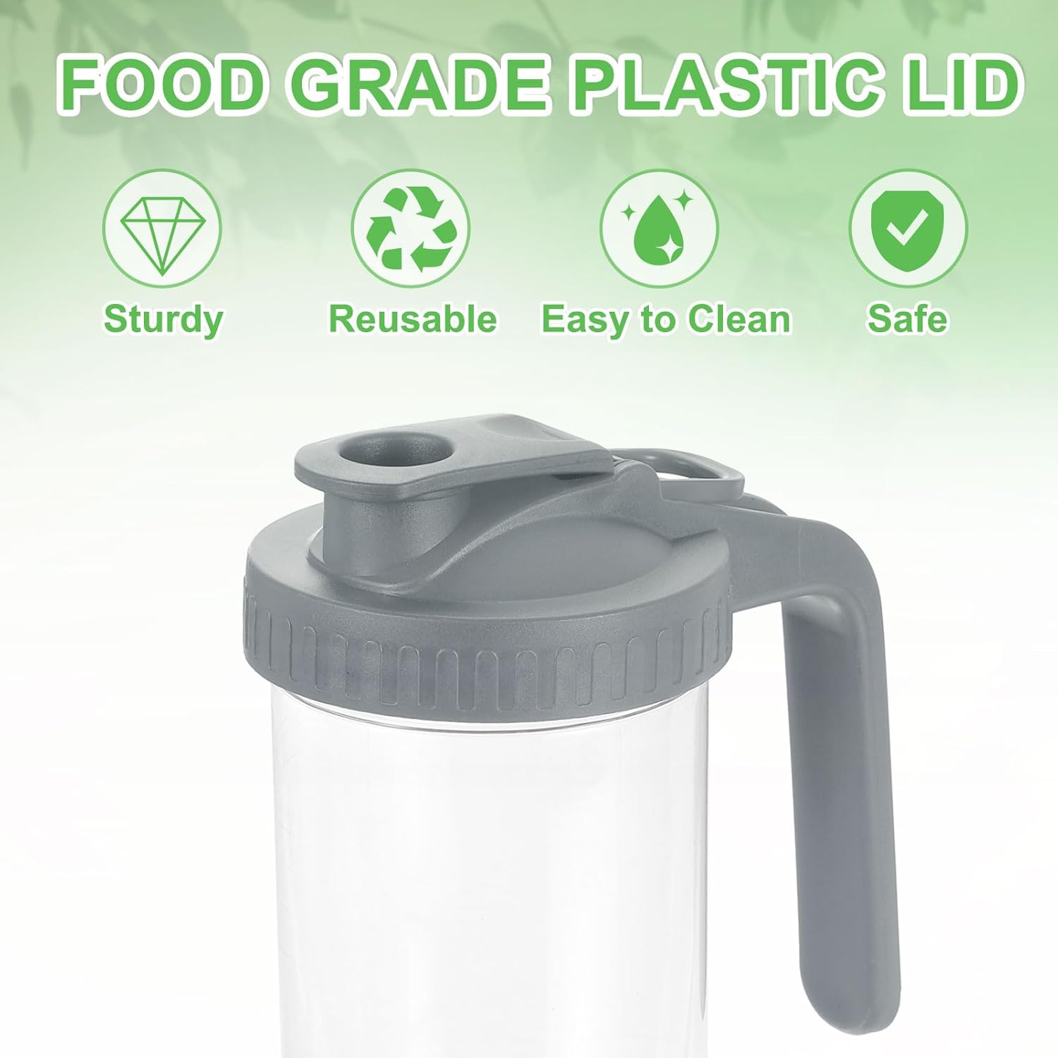 uxcell 4Pcs Mason Jar Pour Spout Lid with Handle