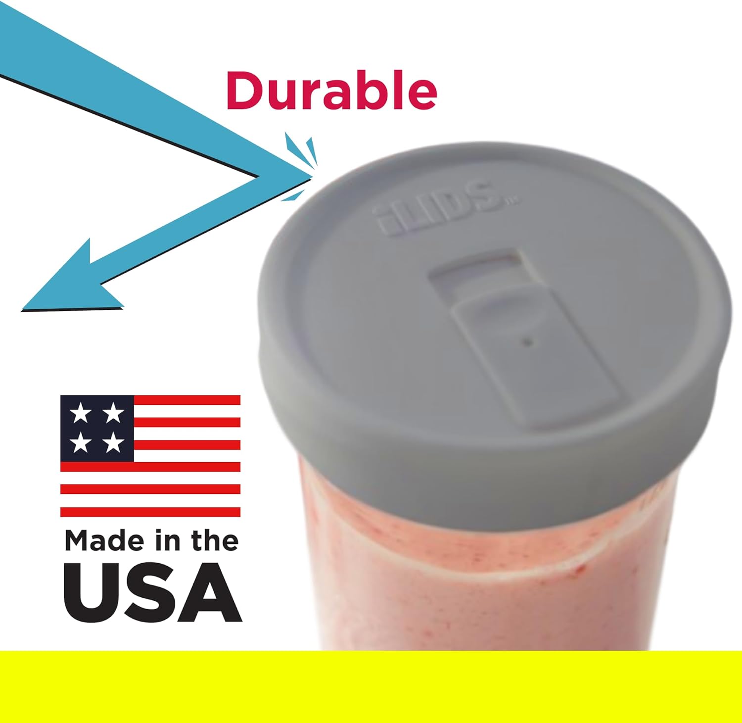 iLIDs Mason Jar Wide Mouth Lids 2 Pack