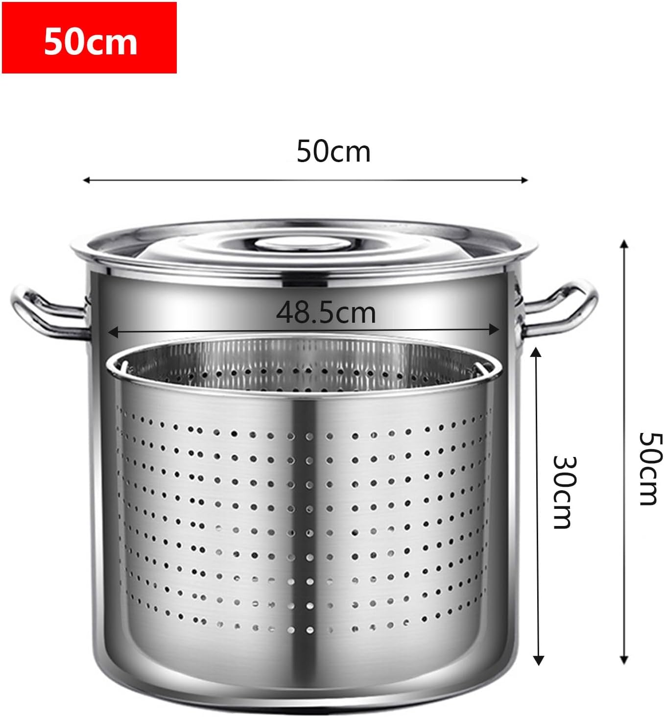 AIZYR Large Stock Pot with Basket for Seafood Boil and Turkey Cooking