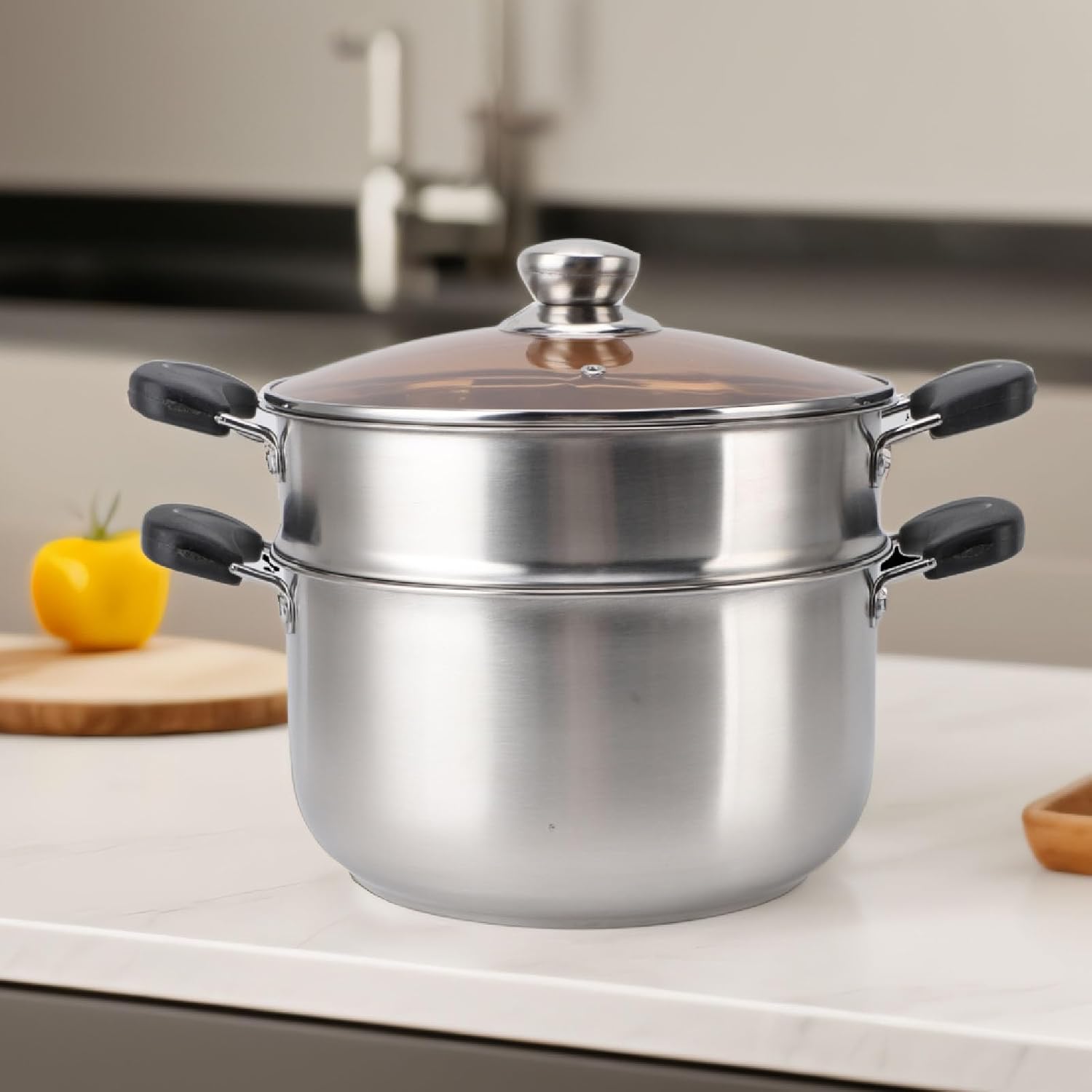 POCREATION Double-Layer Stock Pot