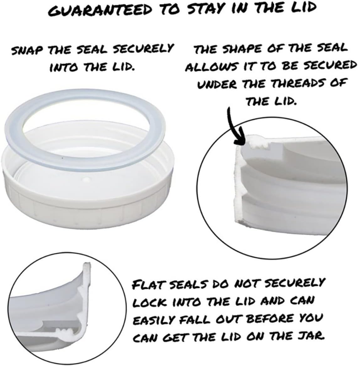 Leak-Proof Silicone Rings for Mason Jars