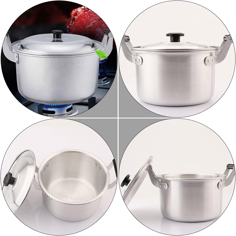 Thickened Aluminum Stock Pot - Grill Hot Pot Use - Sturdy Design