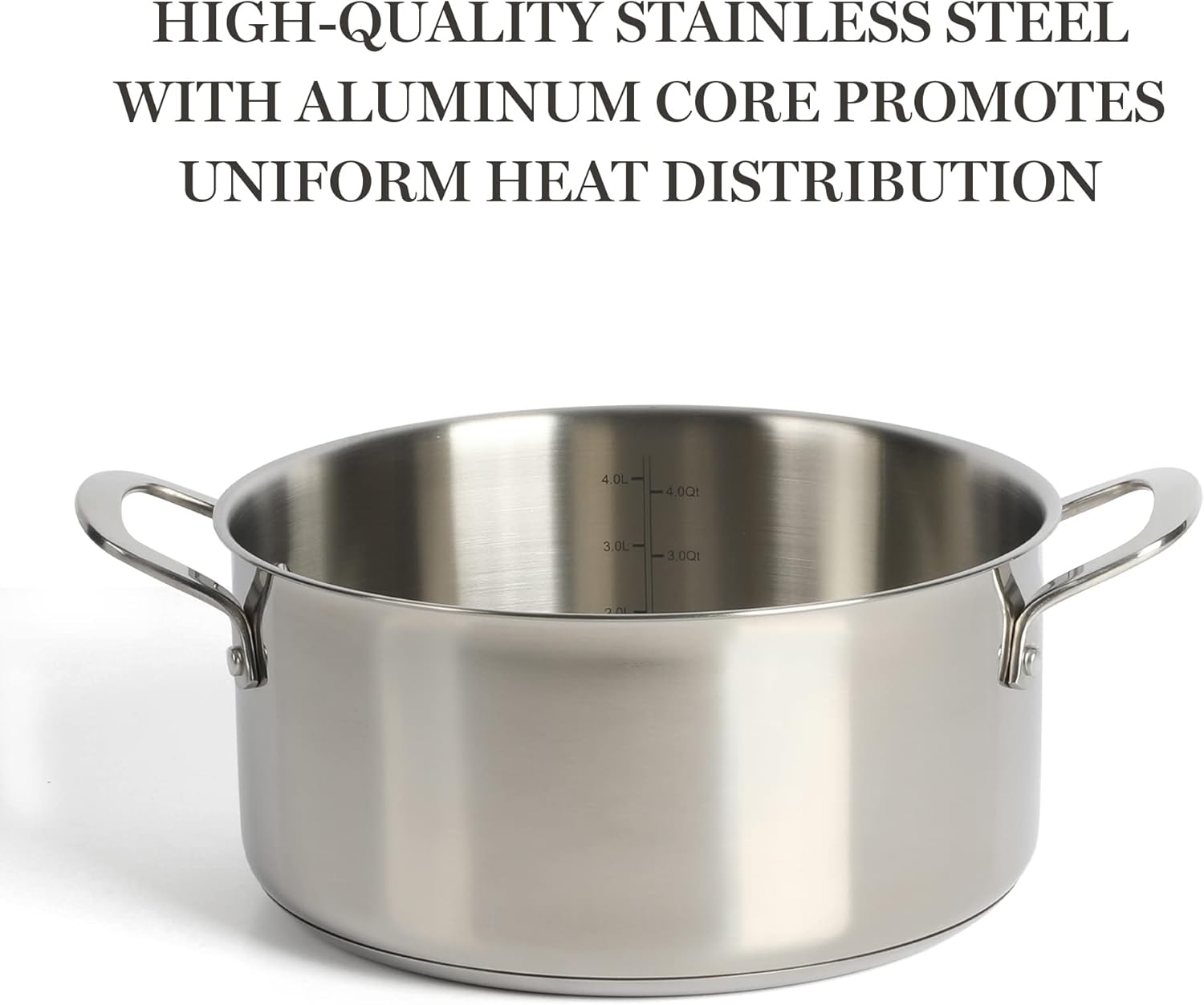 Martha Stewart Castelle 5-Quart Stainless Steel Dutch Oven