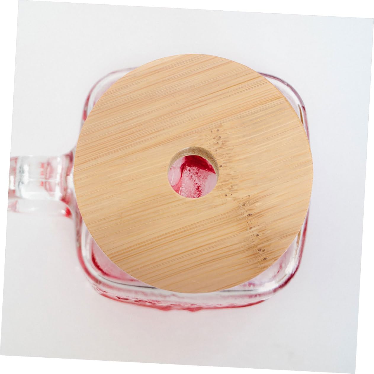 Cabilock 4pcs Mason Jar Lids with Straw Hole Sealed Covers