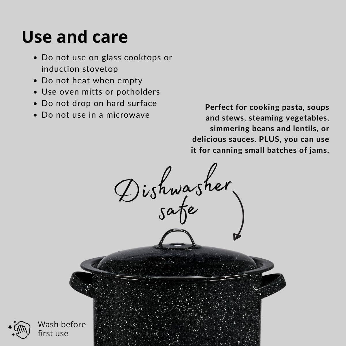 Multi-Use Stock Pot Set 8 Quart with Tamale and Canning Features