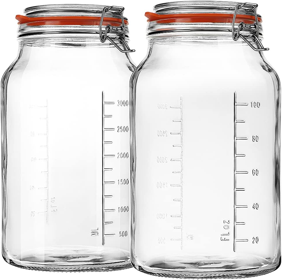 Super Wide-Mouth Leak-Proof Glass Jars for Canning