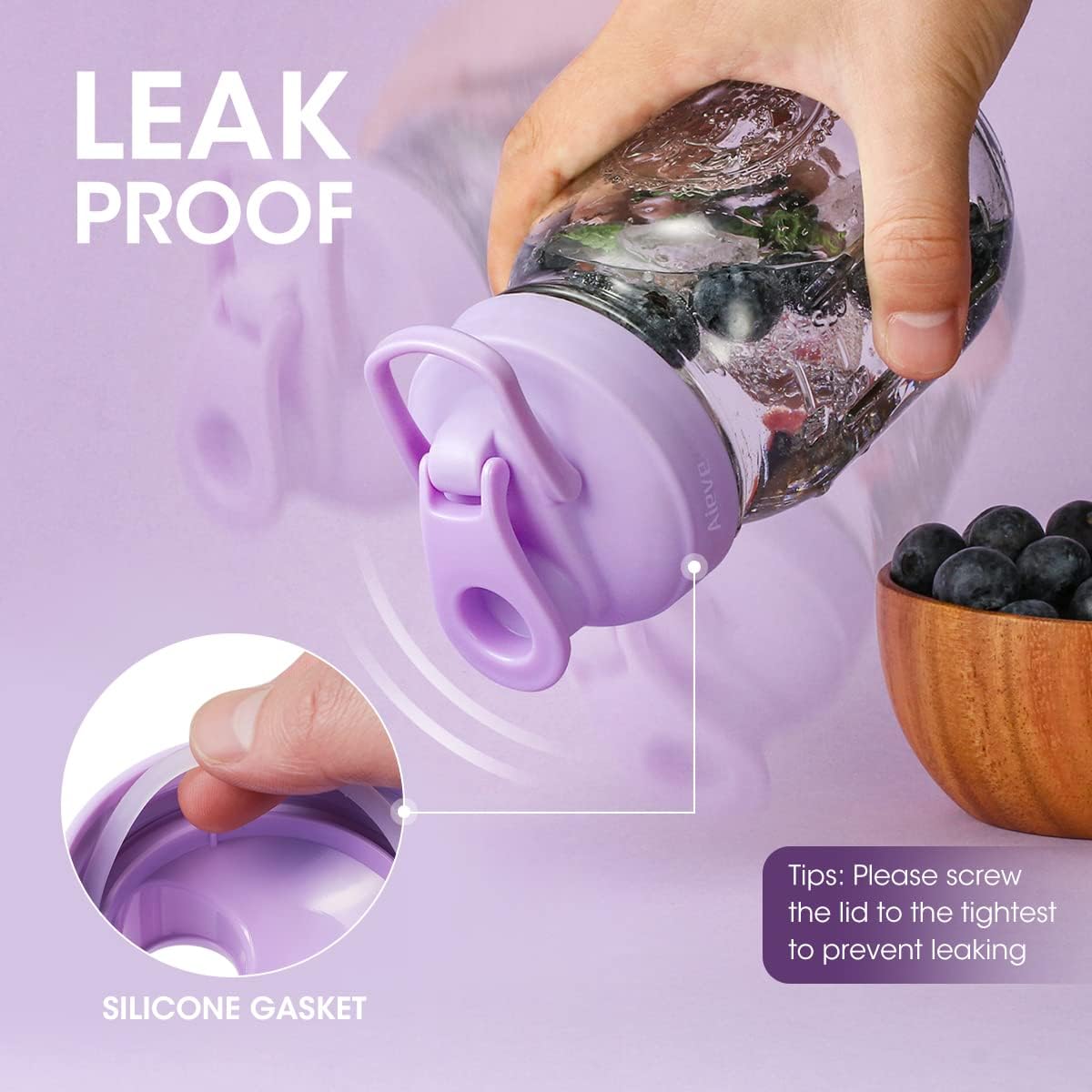 AIEVE Compact Mason Jar Lid Set for Reusable Storage