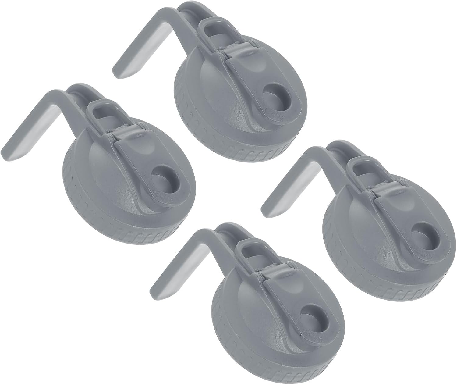 uxcell 4Pcs Mason Jar Pour Spout Lid with Handle
