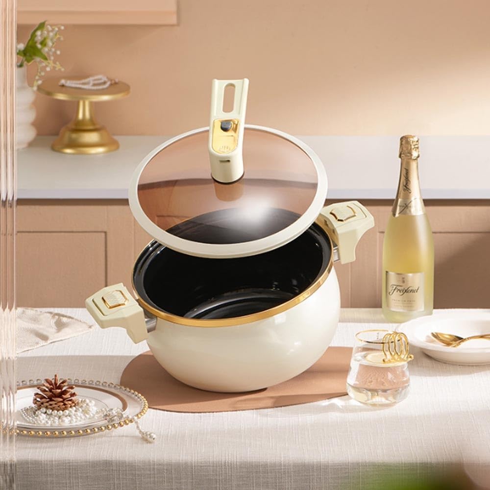 Modern Stock Pot with Glass Lid