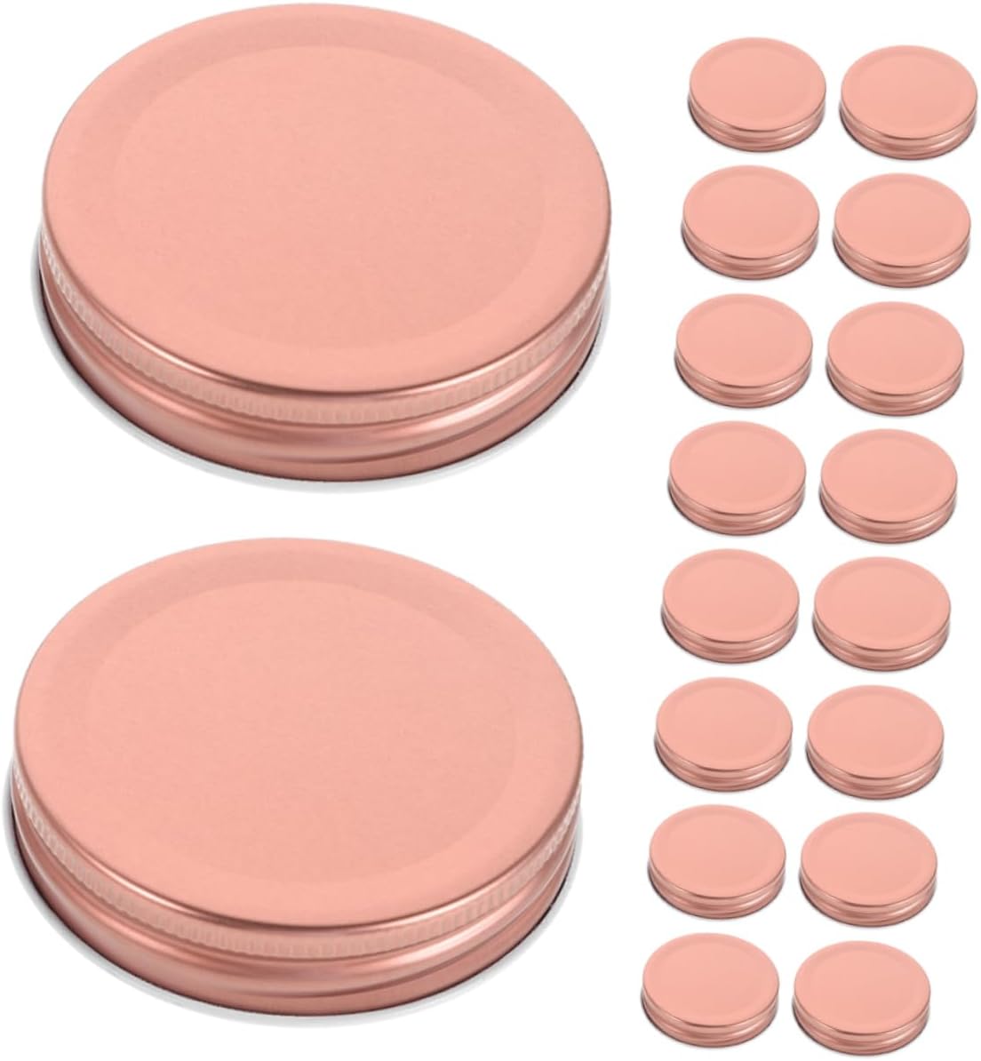 STOBAZA 24-Piece Wide Mouth Mason Jar Lids Reusable Preserving Covers