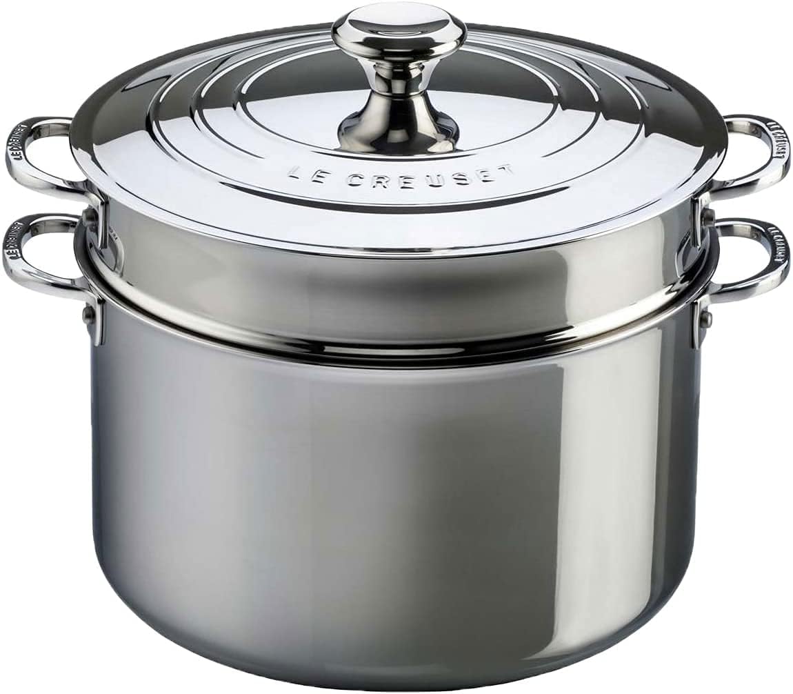 Le Creuset Tri-Ply Stainless Steel 9 Quart Stockpot Energy-Optimized