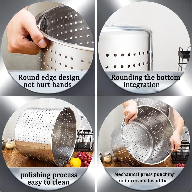 Stainless Steel Stockpot Heavy Duty Lid Included Perfect for Tamales More