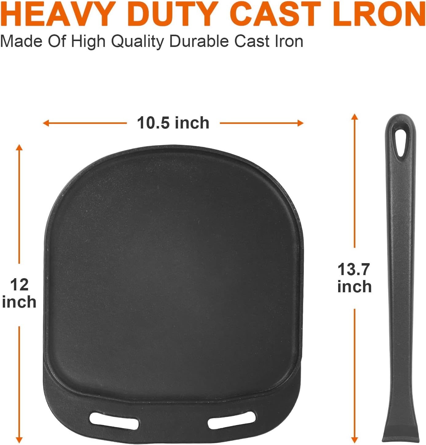 MixRBBQ Cast Iron Grilling PanVersatileDurablePerfect for Pizza and Camping
