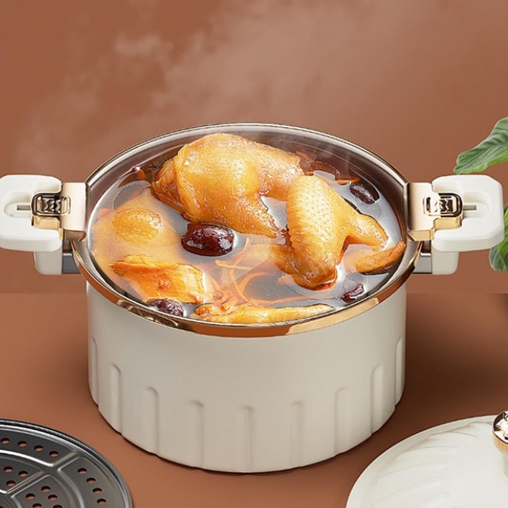 HTERWQEA Stock Pot Cooking Pot Cast Iron Stockpot Stew Pot camping hot pot