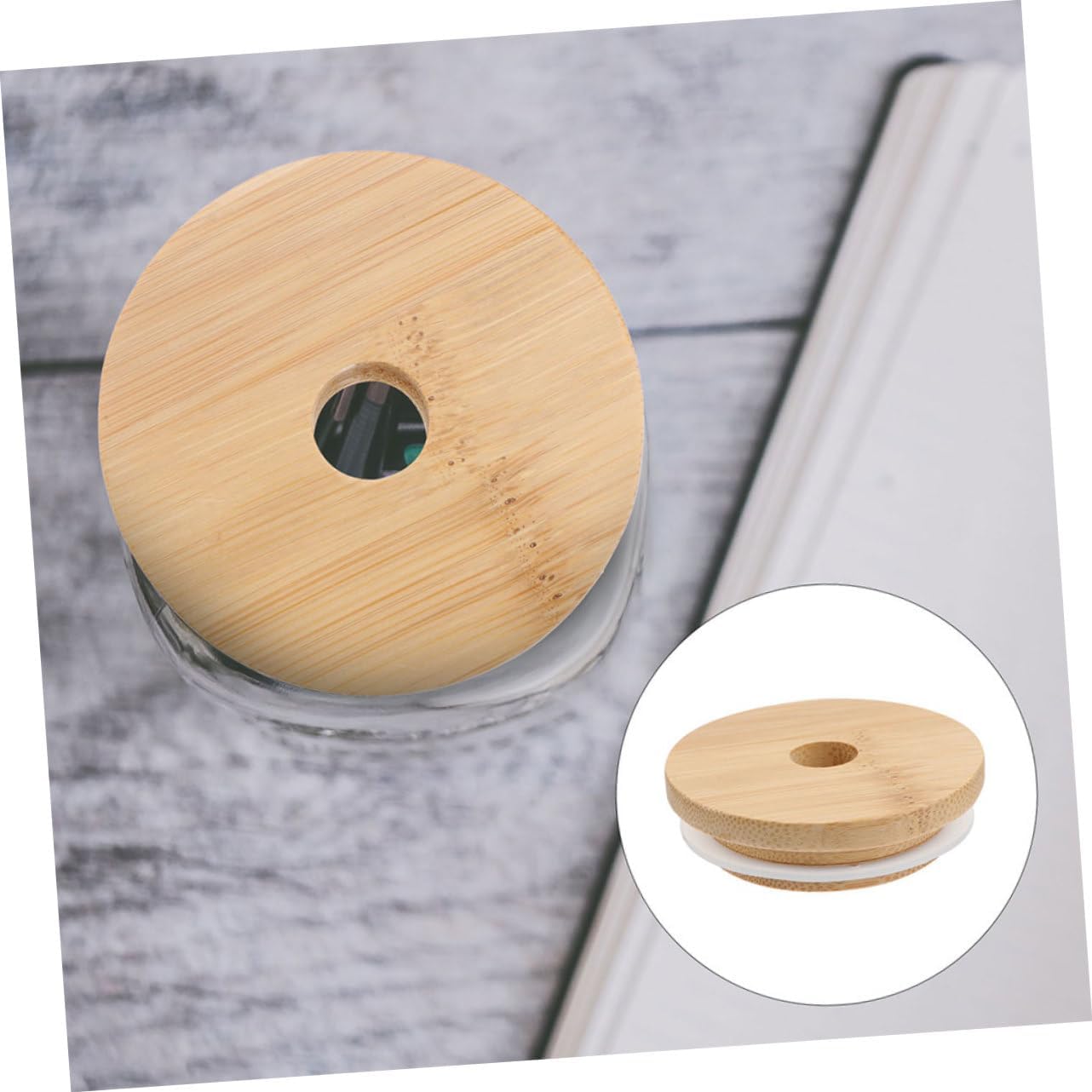 VOSAREA 4-Piece Lids Set for Mason Jars More