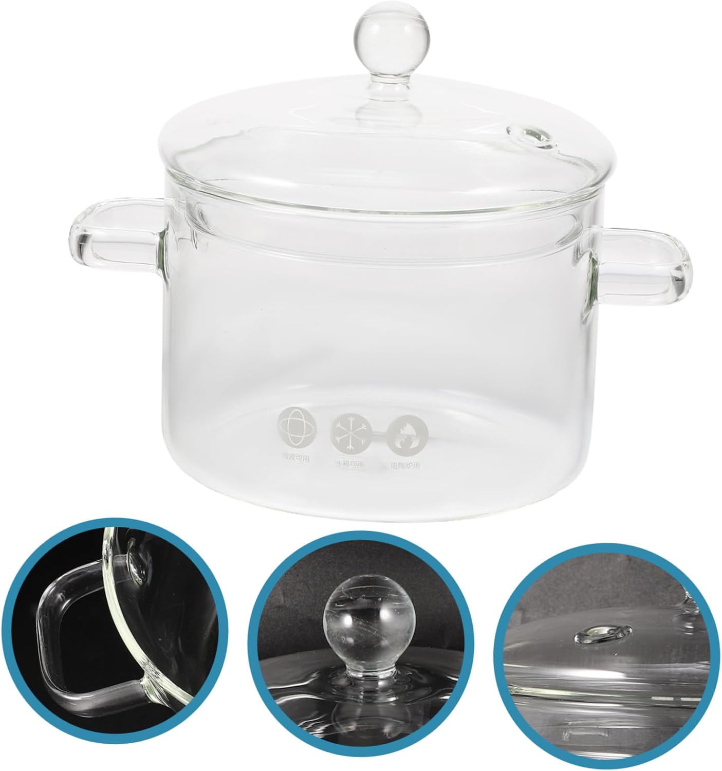 High Borosilicate Glass Stockpot Perfect for Korean Ramen