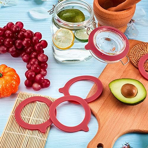 Outus 8-Piece 375 Inch Silicone Jar Gasket Seals for Canning Jars
