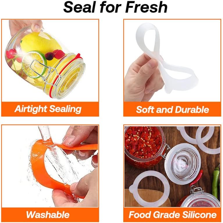 Airtight Silicone Gasket for Mason Jars BPA-Free Leak-Proof Preserving Solution
