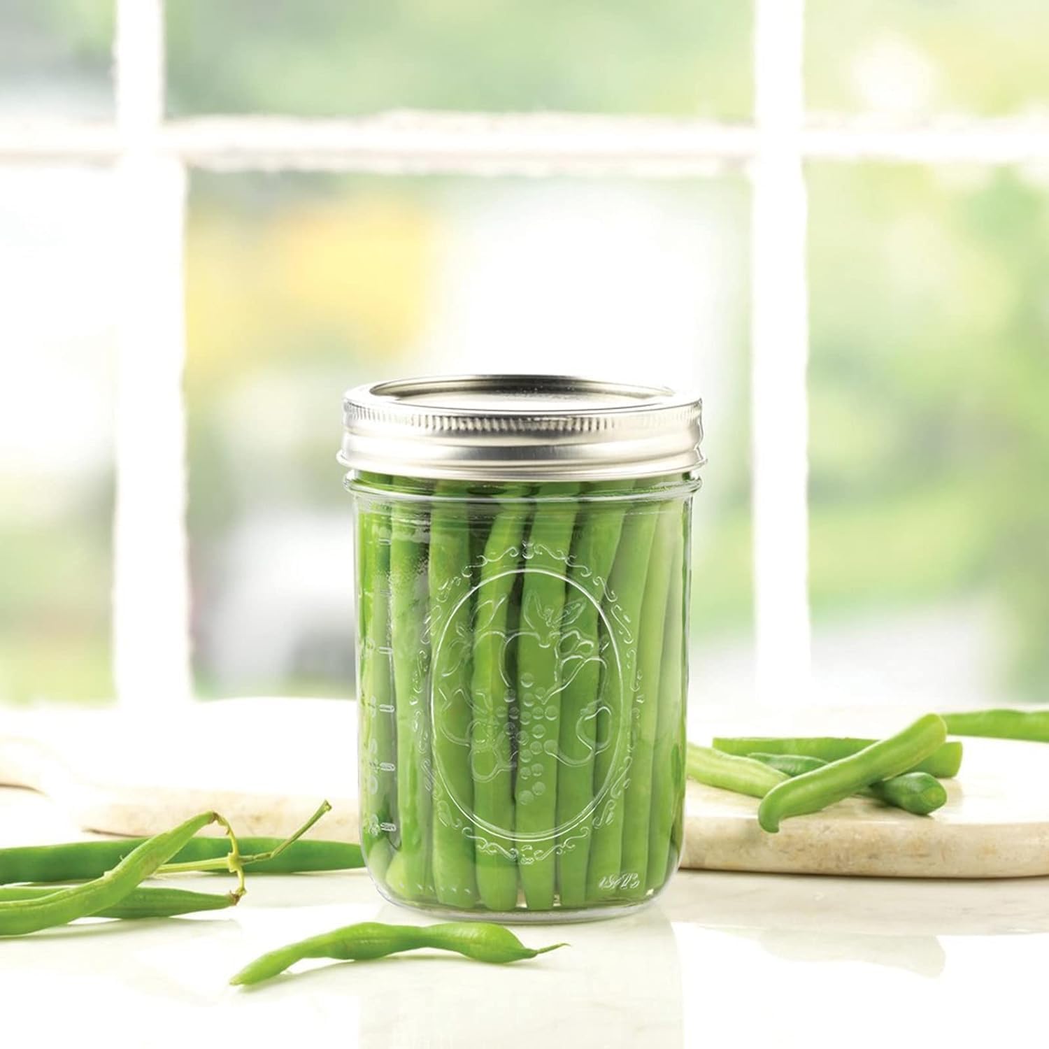 Wide Mouth Mason Jars 16 oz Canning More 6-Pack