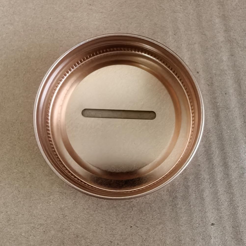 NUOBESTY Coin Slot Bank Lid 12pcs Mason Jar Canning Lid 1