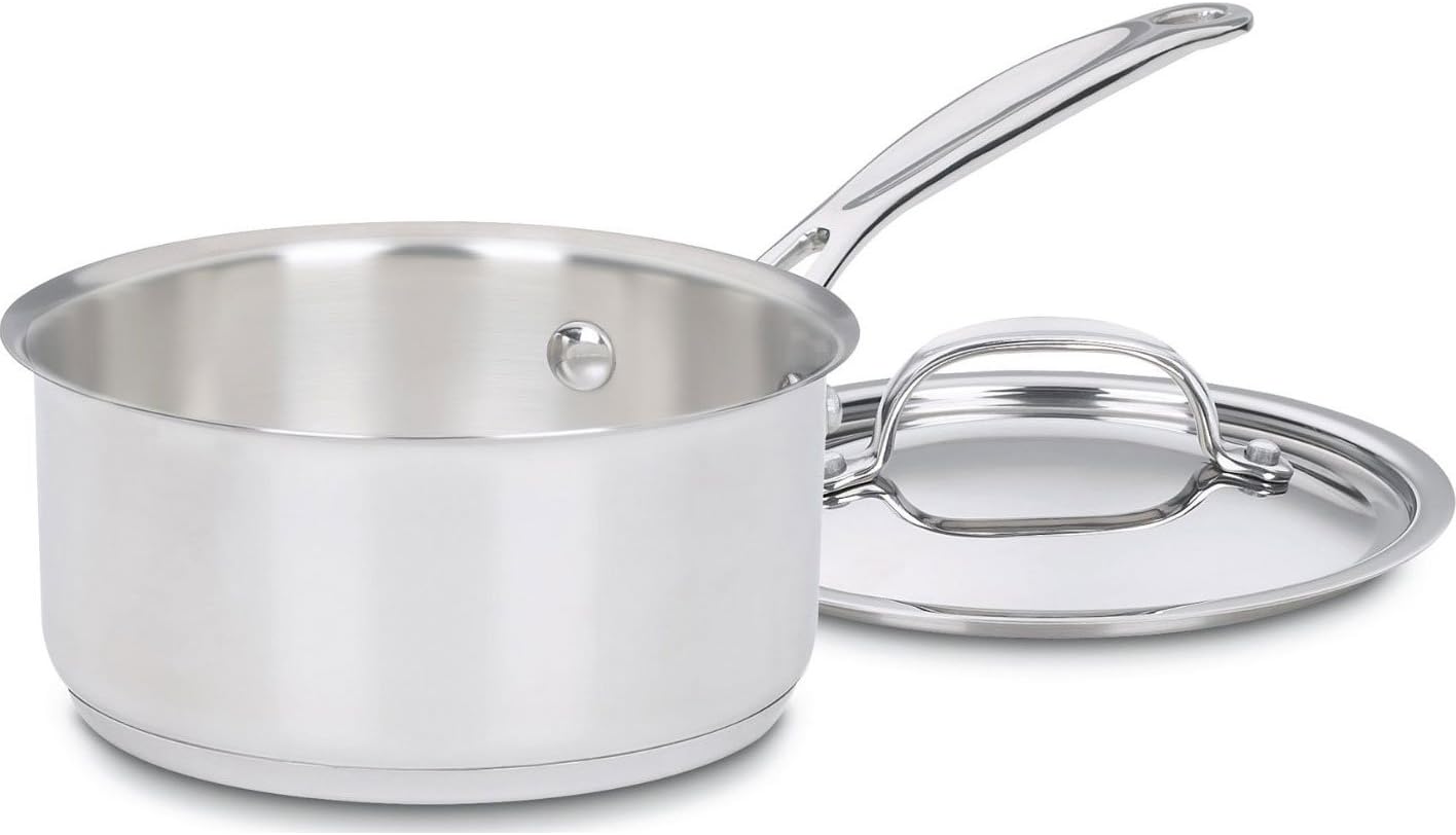 Perfect for Professional Cooking Cuisinart 1 Quart Saucepan with Cover