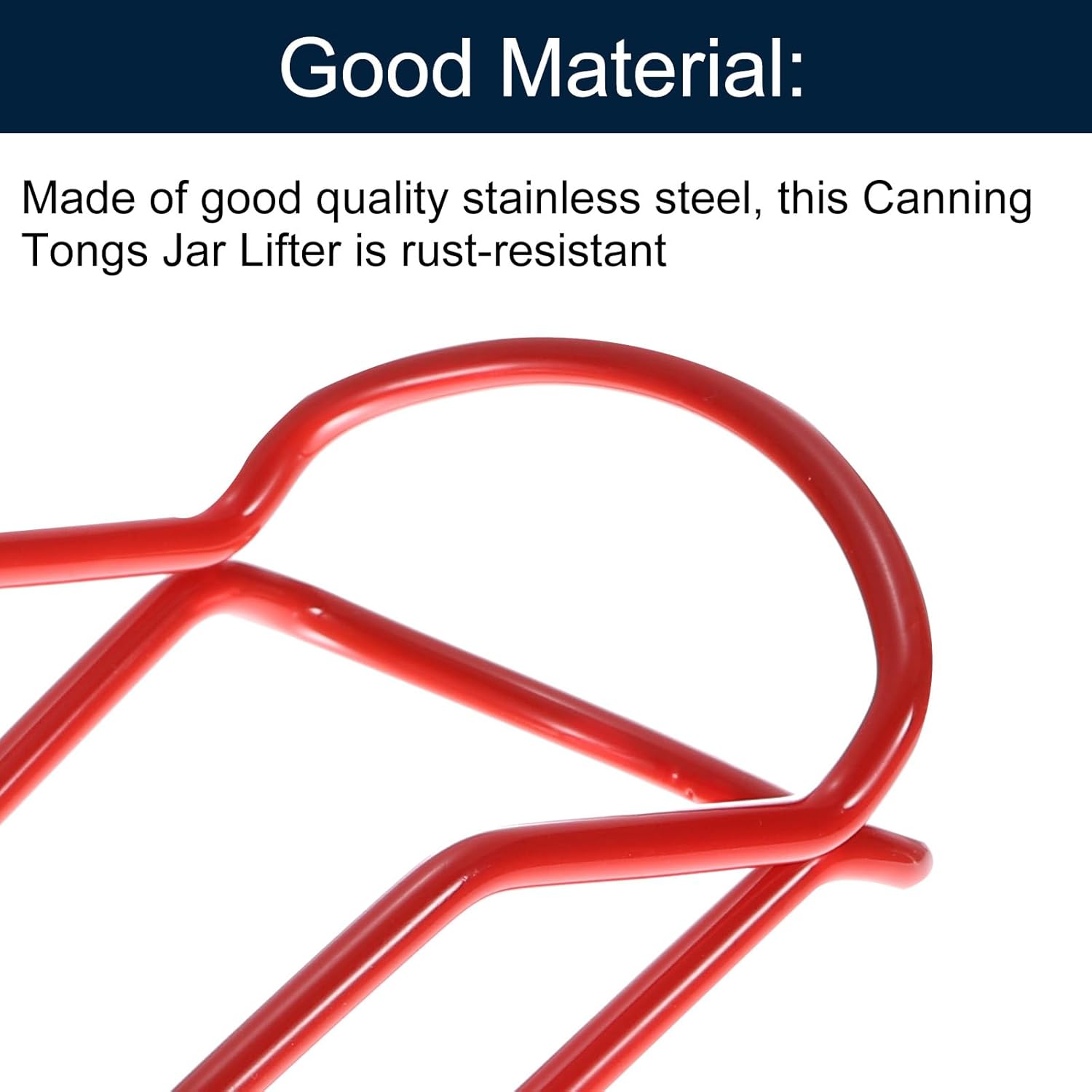 Uxcell Canning Jar Lifter Tongs Stainless Steel with Plastic Grips 22cm