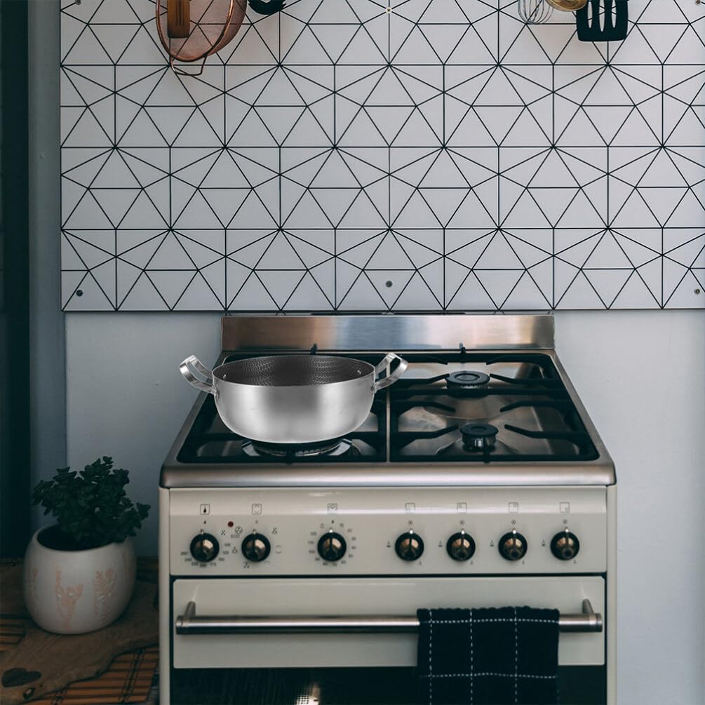 Stainless Steel Stockpot with Honeycomb Design