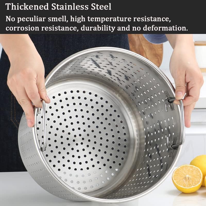 Sturdy 27Qt Stockpot for Crawfish Boil Turkey Fryer
