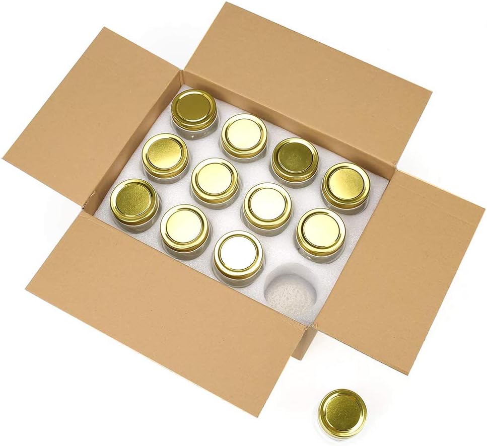 Elegant 24-Piece Glass Mason Jars Set with Silver Lids