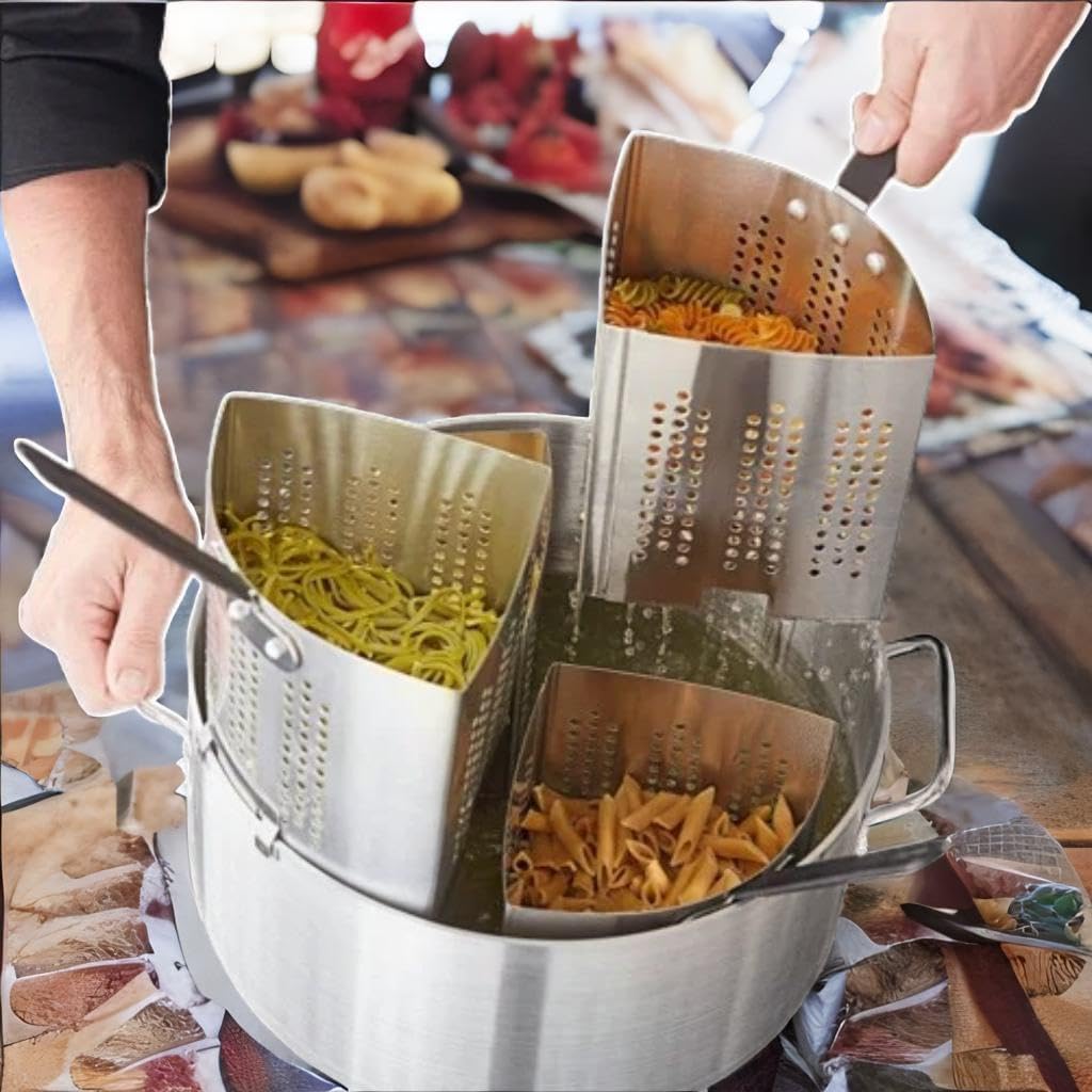 Versatile 5-Piece Multipot Set for Pasta Vegetables