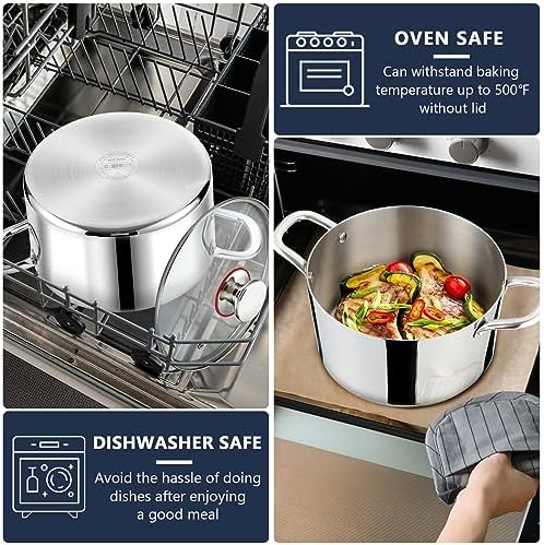PP CHEF 6 Quart Stockpot with Lid 1