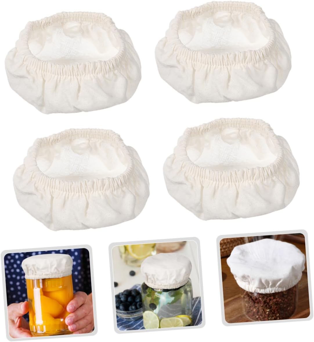 Canning Lid Set Durable Cotton Jar Covers for Home camping Can Kitchen