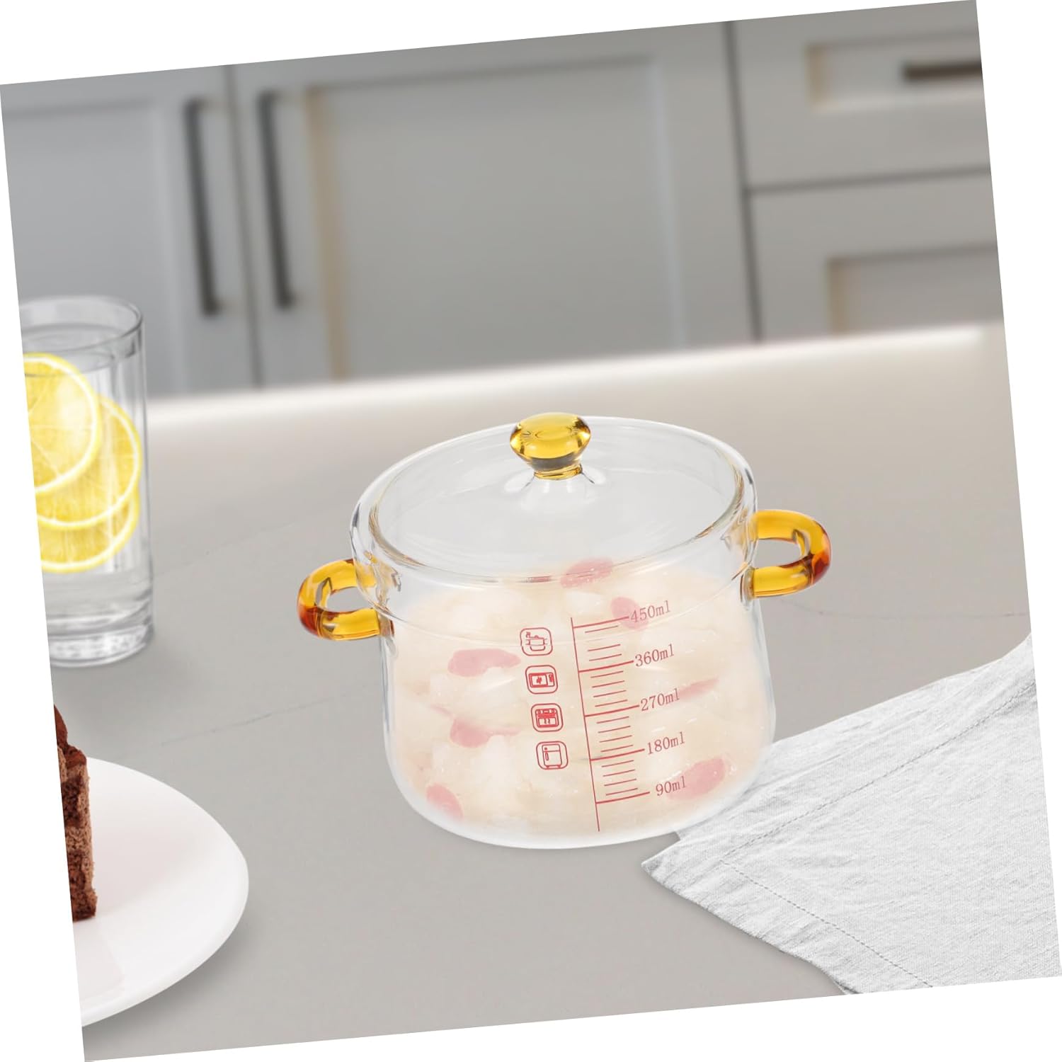 Luxshiny Glass Steaming Egg Bowl