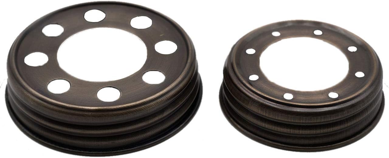 Oil Rubbed Bronze Mason Jar Lids for Wide-Mouth Canning Jars